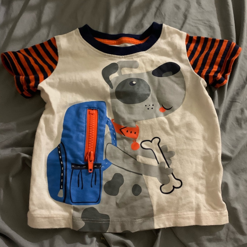 Puppy zipper shirt